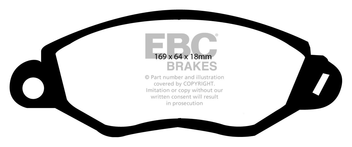 EBC Brakes FORD BEDRIJFSWAGEN Tourneo 2.5 2000-2006 Remblokken v