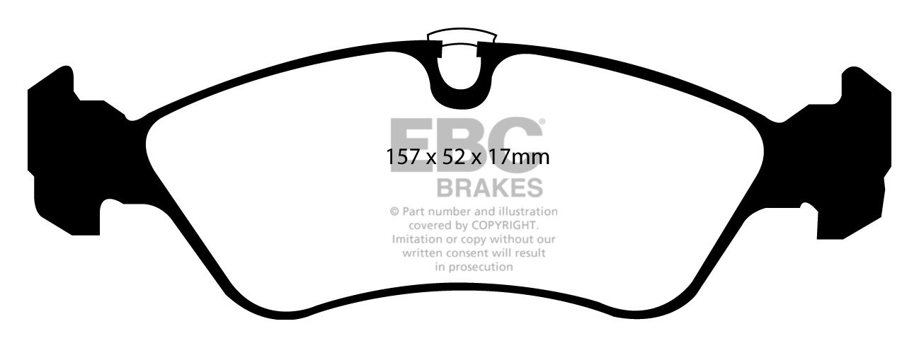 EBC Brakes OPEL Vectra B 1.6 16v 95-2000 Remblokken voorzijde gr