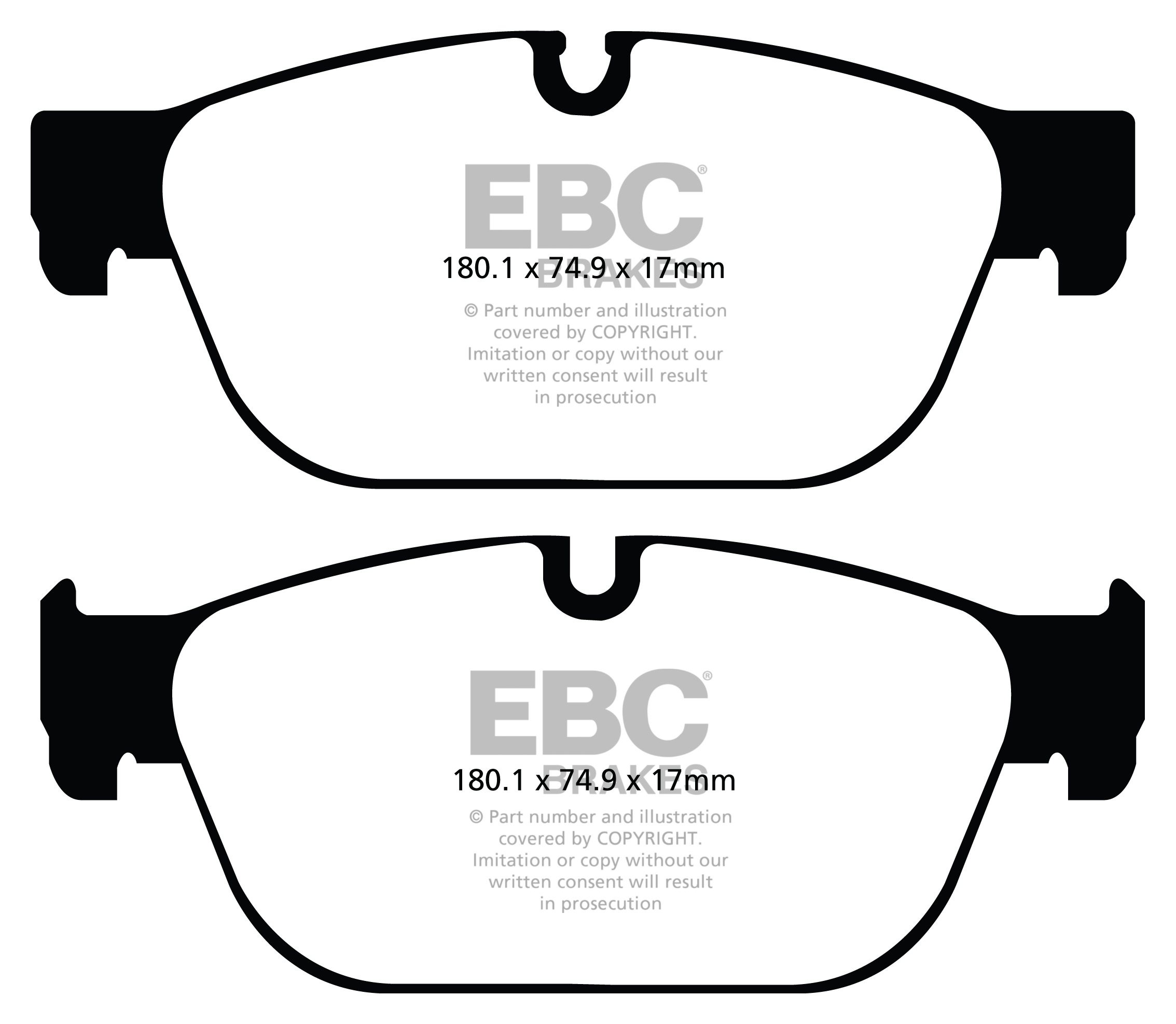EBC Brakes CITROEN C6 3.0 TD 2009-.. Remblokken voorzijde