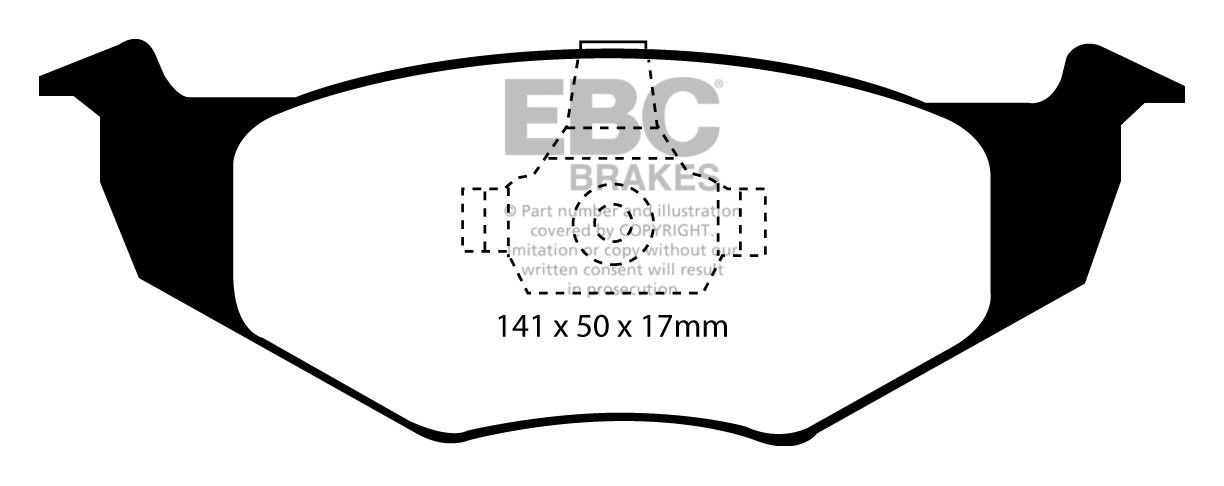 EBC Brakes VW Lupo 1.4 -60 2000-2005 Remblokken voorzijde