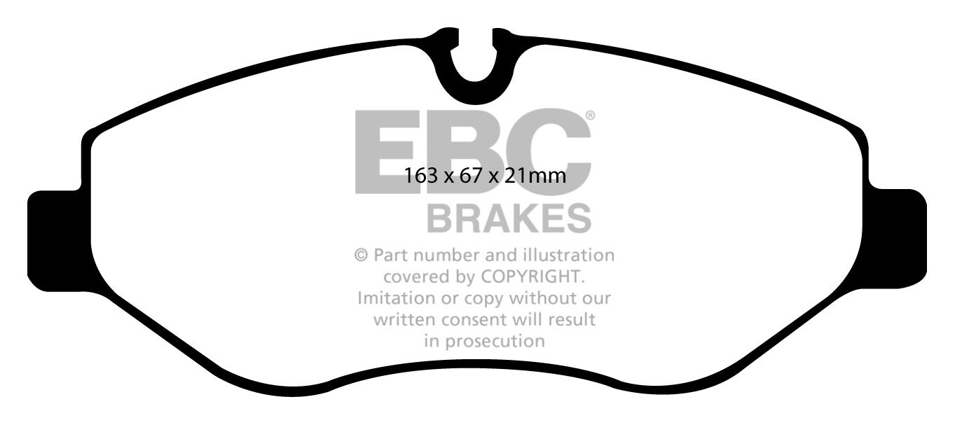 EBC Brakes VW BEDRIJFSWAGEN Crafter 30 2.5 TD 2006-.. Remblokken
