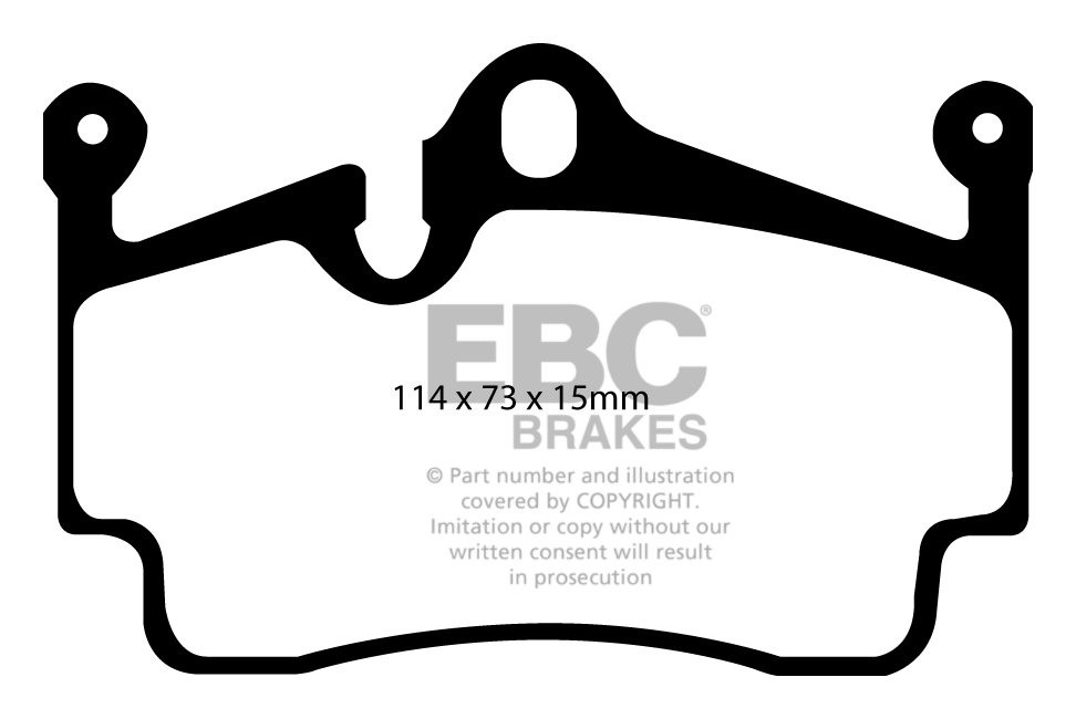 EBC Brakes PORSCHE Cayman (Cast Iron Discs only) 3.4 R 2010-.. R
