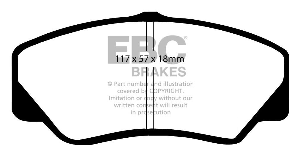 EBC Brakes FORD BEDRIJFSWAGEN Transit 115 86-91 Remblokken voorz