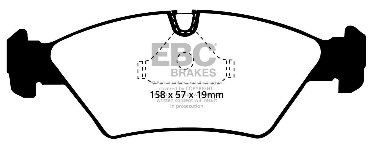 EBC Brakes MASERATI Karif 2.8 Twin Turbo 88-93 Remblokken voorzi
