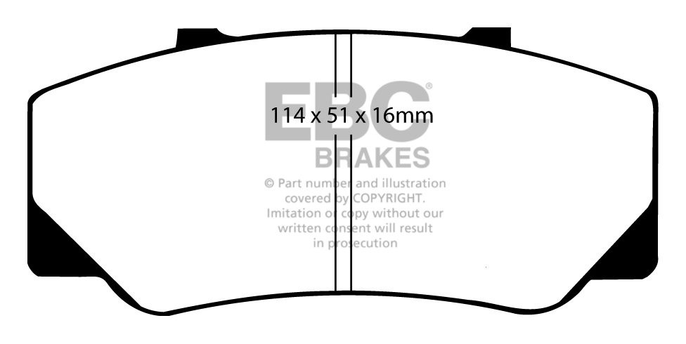 EBC Brakes VOLVO 740 2.3 84-87 Remblokken voorzijde