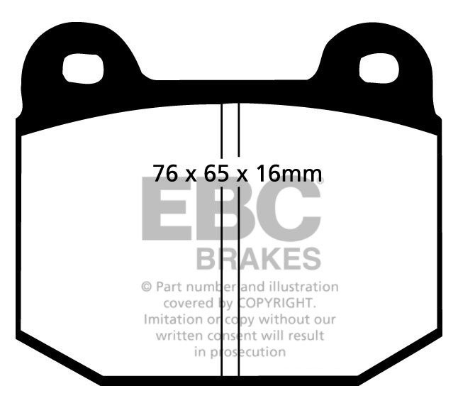 EBC Brakes PEUGEOT 308 CC 1.6 Turbo (150) 2009-.. Remblokken voo
