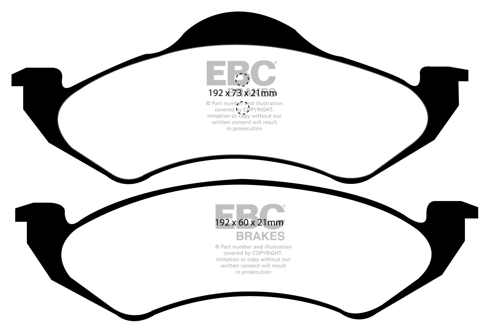 EBC Brakes DODGE (USA) Durango 3.9 98-99 Remblokken voorzijde