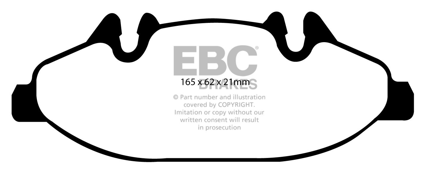 EBC Brakes MERCEDES Viano 3.5 2007-.. Remblokken voorzijde green
