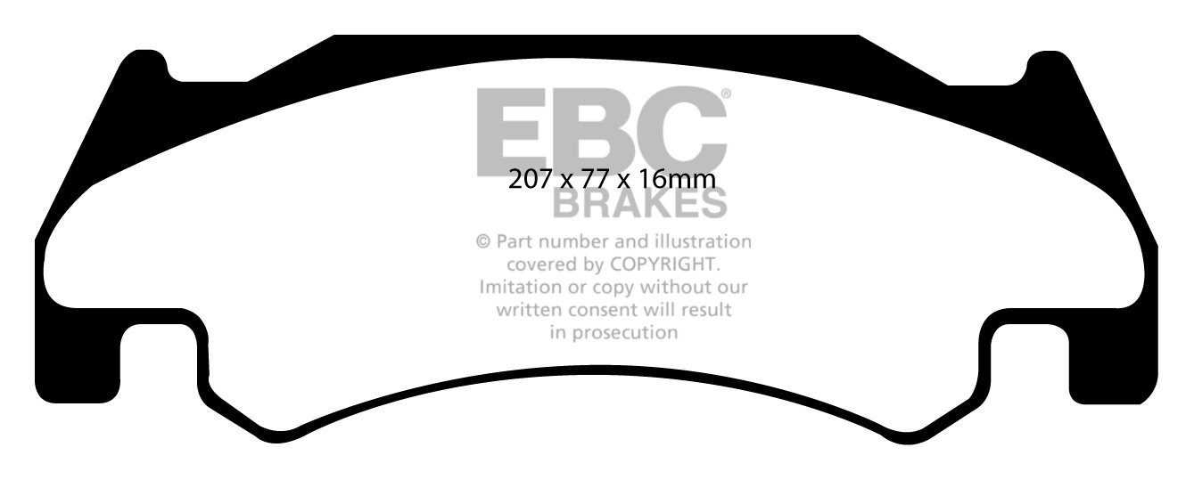 EBC Brakes DODGE (USA) Ram SRT-10 8.3 2005-.. Remblokken voorzij