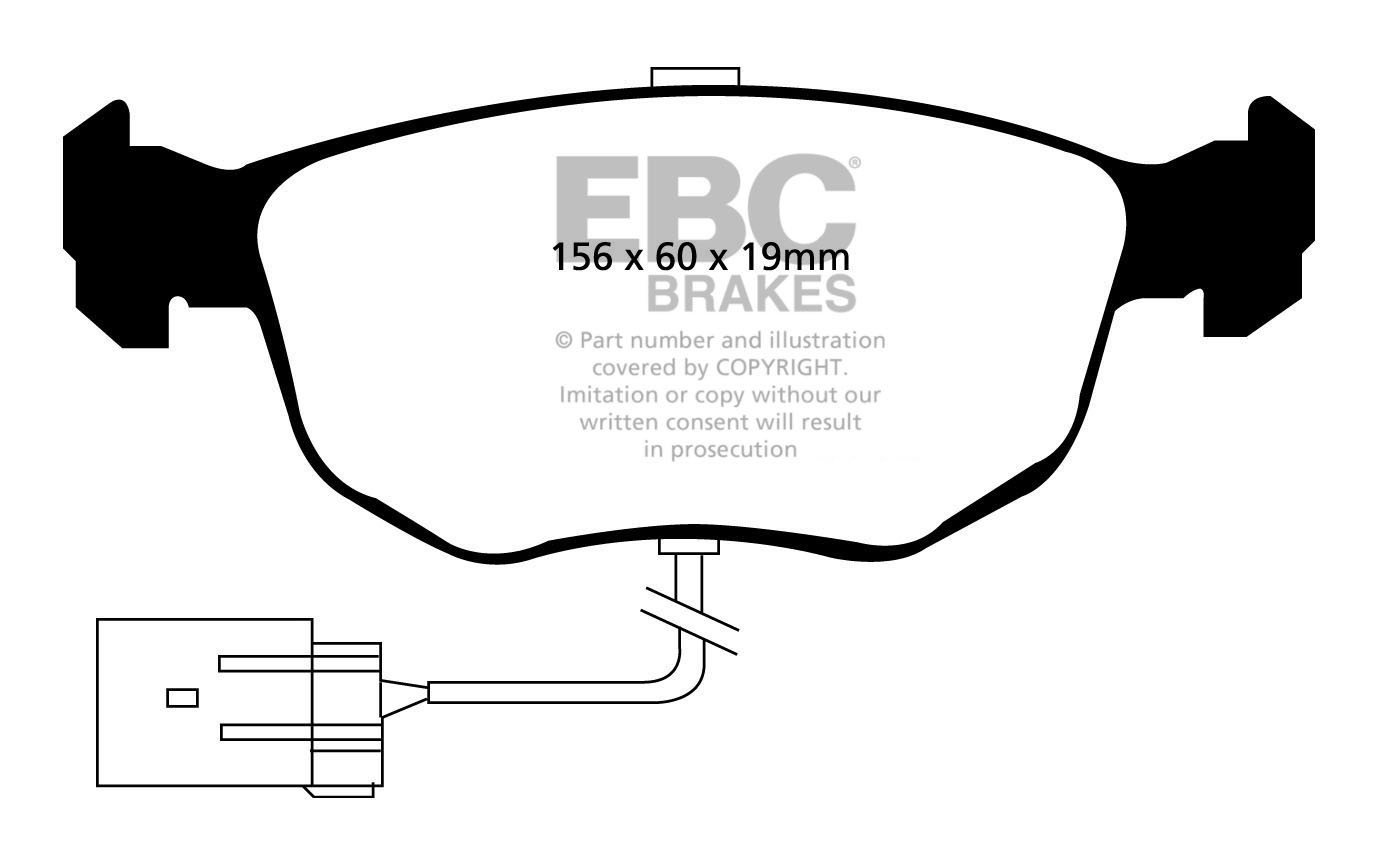 EBC Brakes FORD Granada 2.9 Cosworth 91-94 Remblokken voorzijde