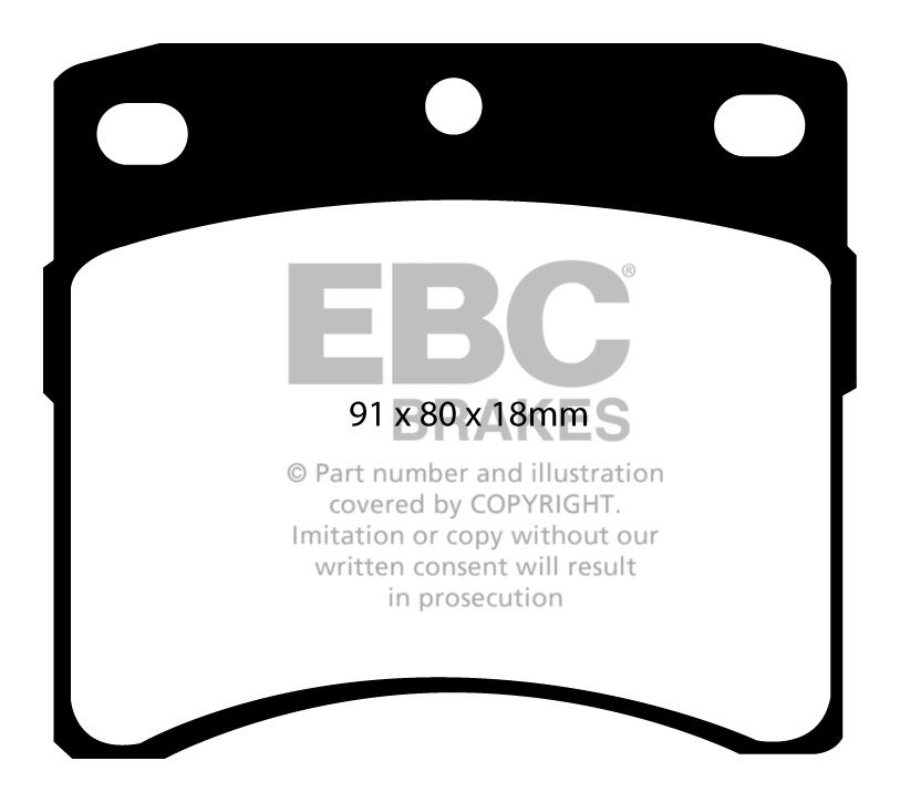 EBC Brakes VW Caravelle 2.4 D 90-95 Remblokken voorzijde