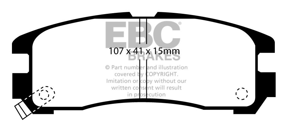 EBC Brakes MITSUBISHI Spacerunner 1.8 (ABS) 91-99 Remblokken ach