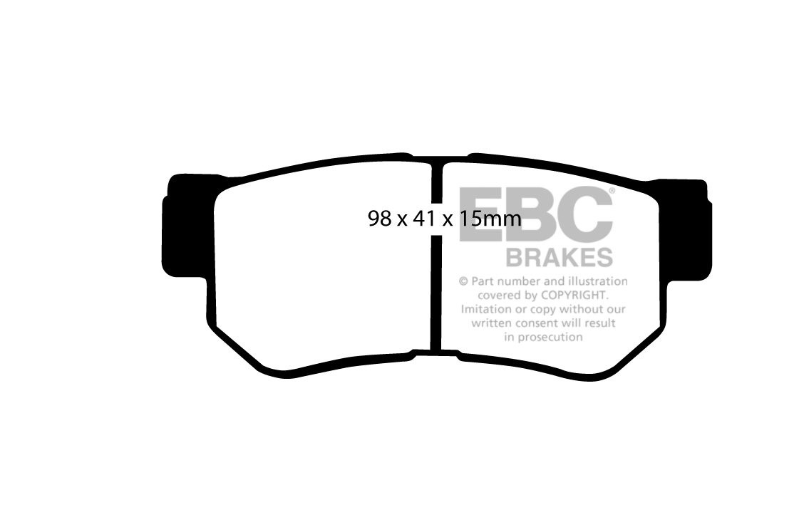 EBC Brakes HYUNDAI Matrix 1.5 TD 2001-2002 Remblokken achterzijd