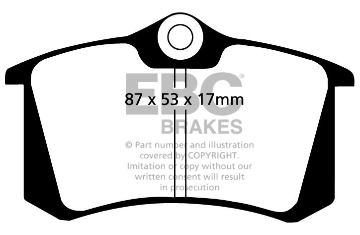 EBC Brakes PEUGEOT 807 2.0 TD 2003-.. Remblokken achterzijde