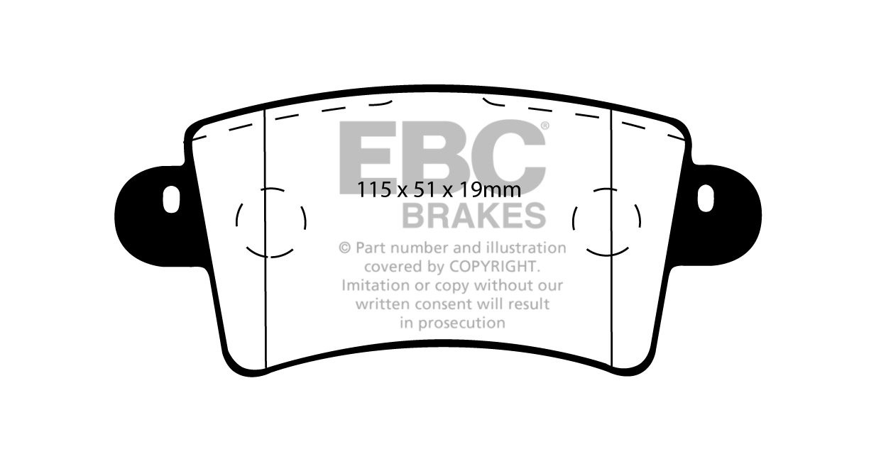 EBC Brakes RENAULT BEDRIJFSWAGEN Master 2.2 D 2000-2010 Remblokk