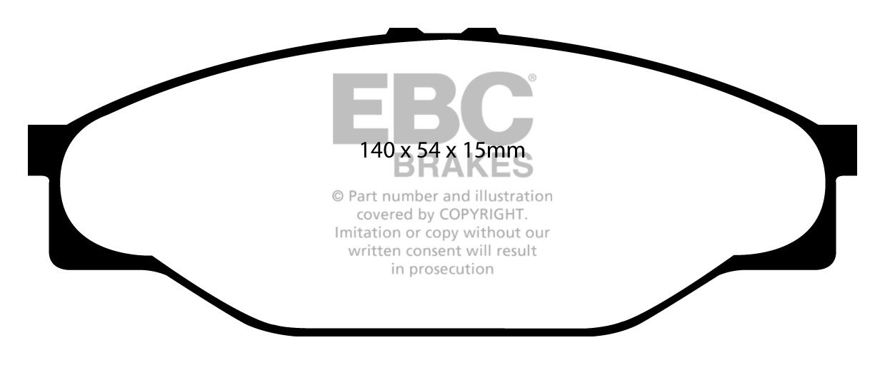 EBC Brakes TOYOTA BEDRIJFSWAGEN Hi-Lux 2.4 TD (LN145) 98-2002 Re