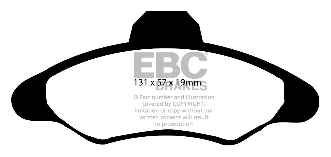 EBC Brakes FORD Orion 1.6 90-94 Remblokken voorzijde