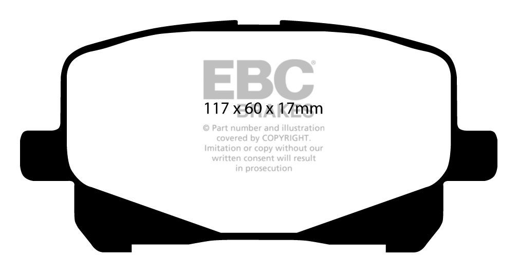 EBC Brakes TOYOTA Previa 2.0 TD 2001-2002 Remblokken voorzijde