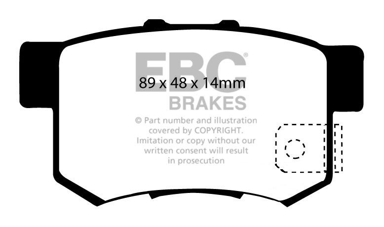EBC Brakes HONDA FR-V 1.8 2007-.. Remblokken achterzijde
