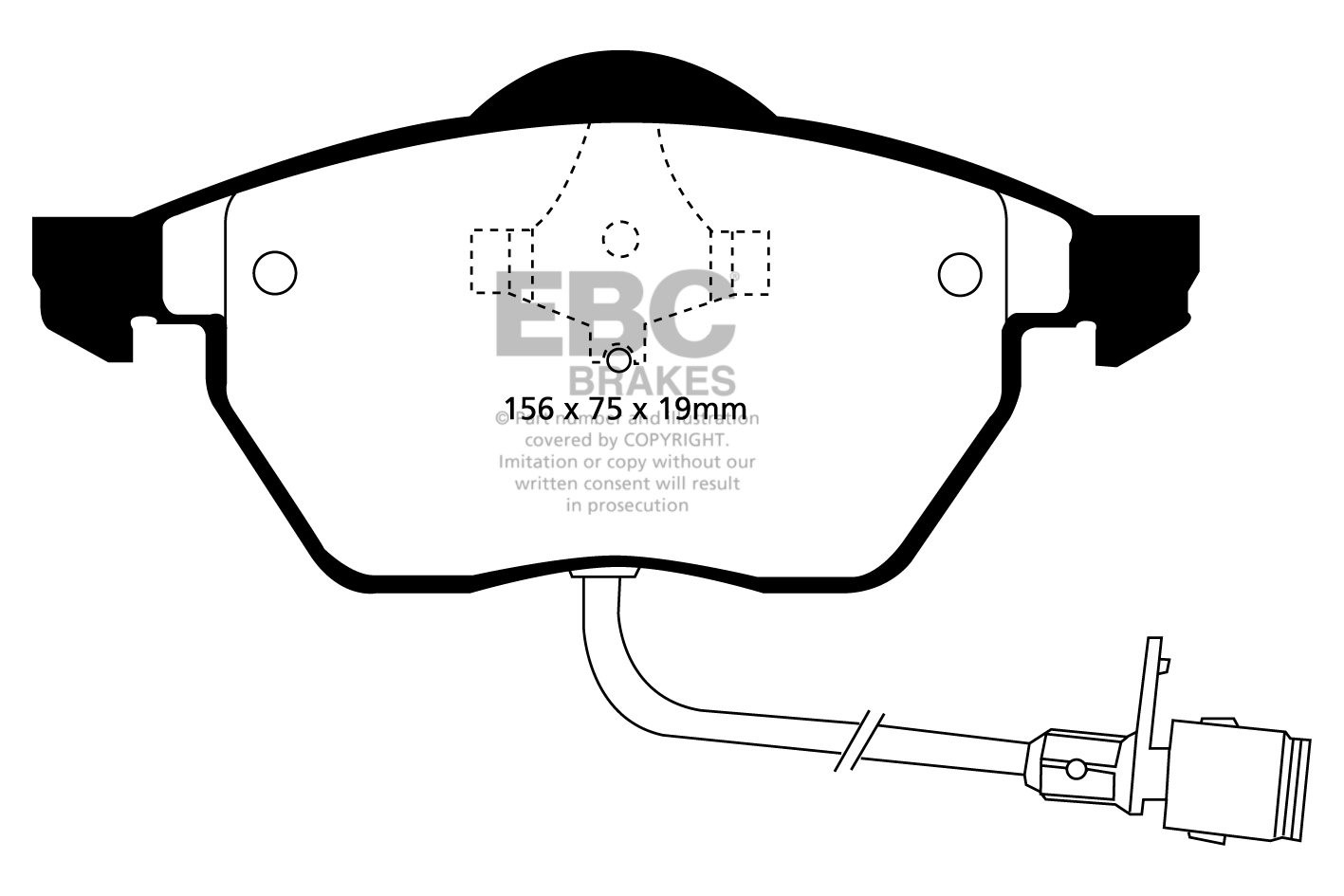 EBC Brakes AUDI A4 B5 2.4 97-99 Remblokken voorzijde