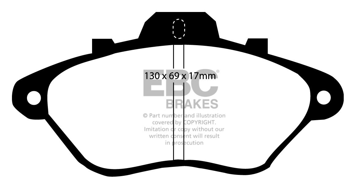 EBC Brakes PEUGEOT 605 2.1 TD 89-91 Remblokken voorzijde