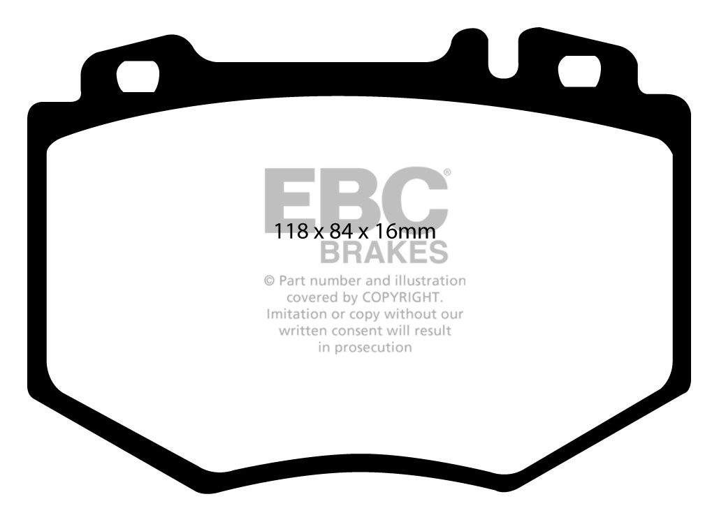 EBC Brakes MERCEDES CL-Class (C215) CL600 2003-2006 Remblokken v