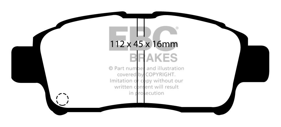EBC Brakes TOYOTA Yaris 1.3 (NCP10) 99-2003 Remblokken voorzijde