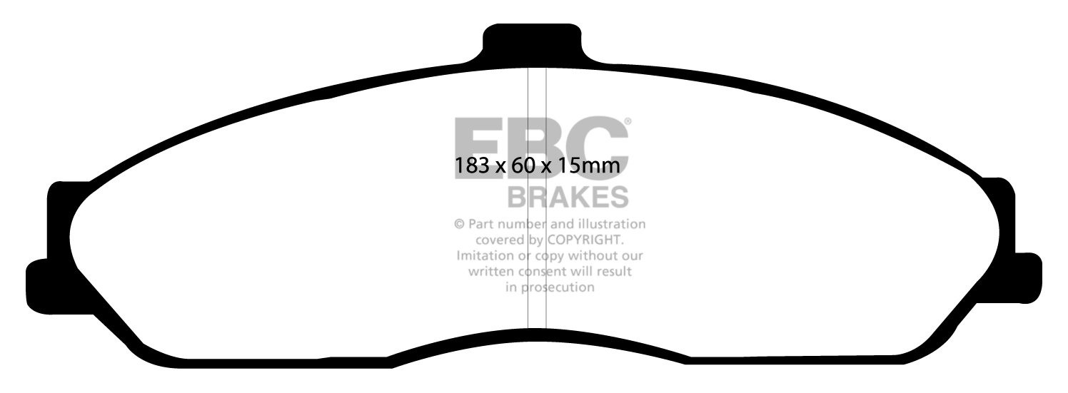 EBC Brakes CHEVROLET Corvette 6.2 2009-.. Remblokken voorzijde y