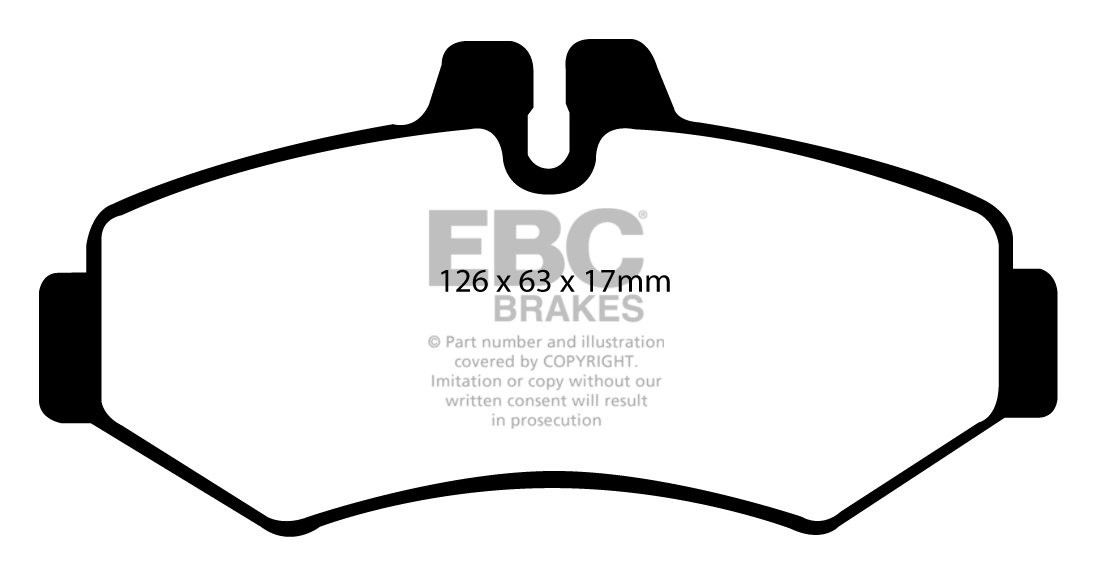 EBC Brakes MERCEDES G-Wagon (W463) G400 D 2000-.. Remblokken ach