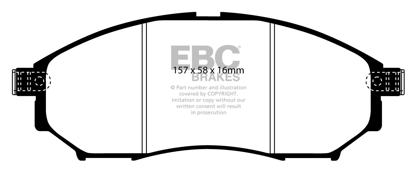 EBC Brakes INFINITI EX37 3.7 2008-.. Remblokken voorzijde greens