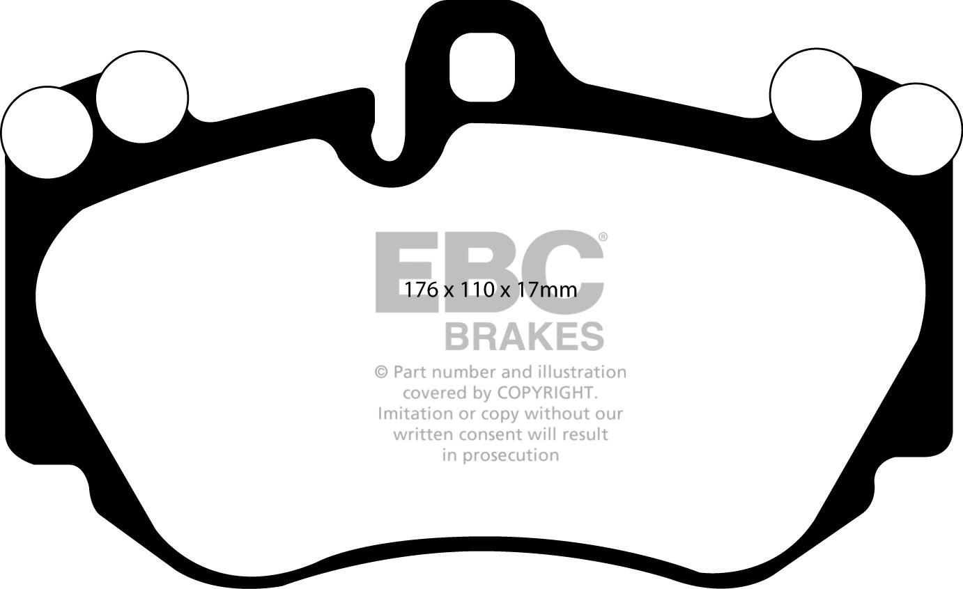 EBC Brakes PORSCHE Cayenne 4.5 (380mm) 2005-2007 Remblokken voor