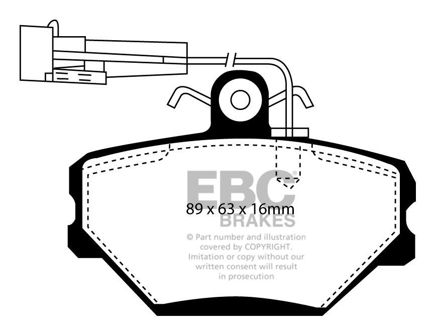 EBC Brakes ALFA ROMEO Alfa 75 2.0 TS 85-89 Remblokken achterzijd