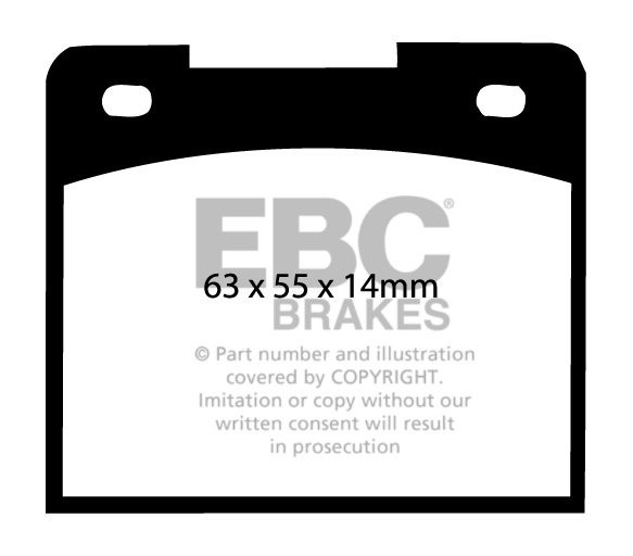 EBC Brakes CATERHAM Seven 2.0 90-.. Remblokken voorzijde greenst