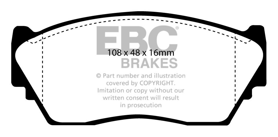 EBC Brakes NISSAN 100NX 1.6 91-95 Remblokken voorzijde greenstuf