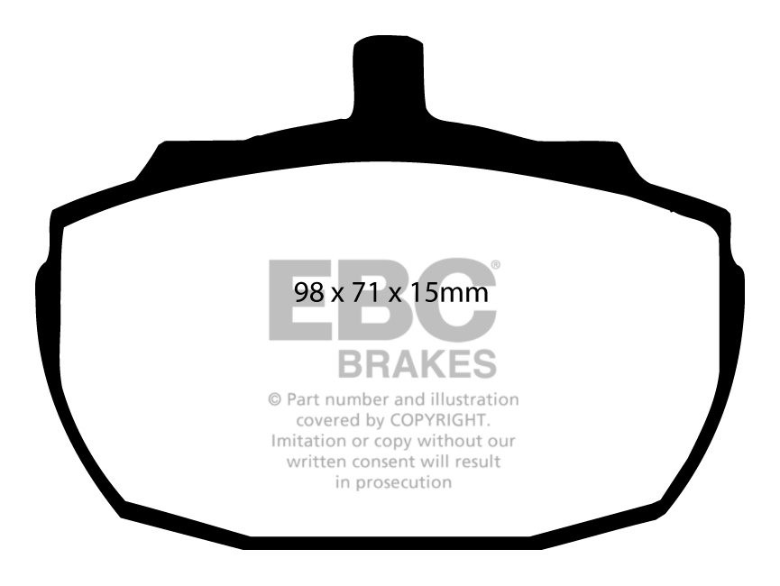 EBC Brakes MG R V8 3.9 92-96 Remblokken voorzijde yellowstuff