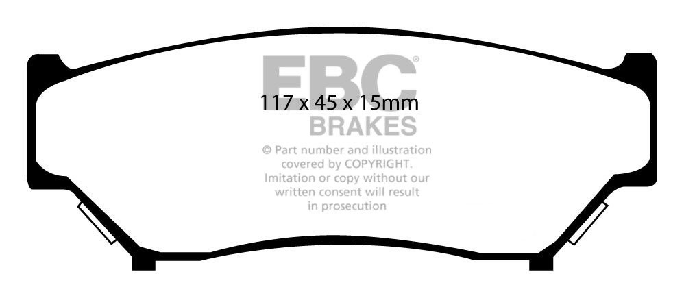 EBC Brakes SUZUKI Vitara 1.6 (TD01) 91-97 Remblokken voorzijde