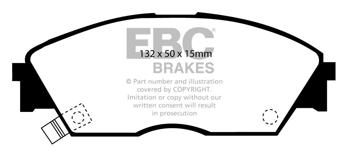 EBC Brakes HONDA Civic 1.4 Auto 87-91 Remblokken voorzijde