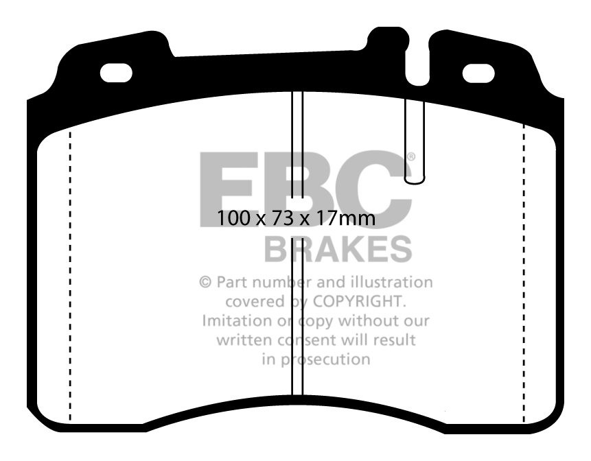EBC Brakes FERRARI 575M 5.7 (ATE) 2002-2008 Remblokken voorzijde