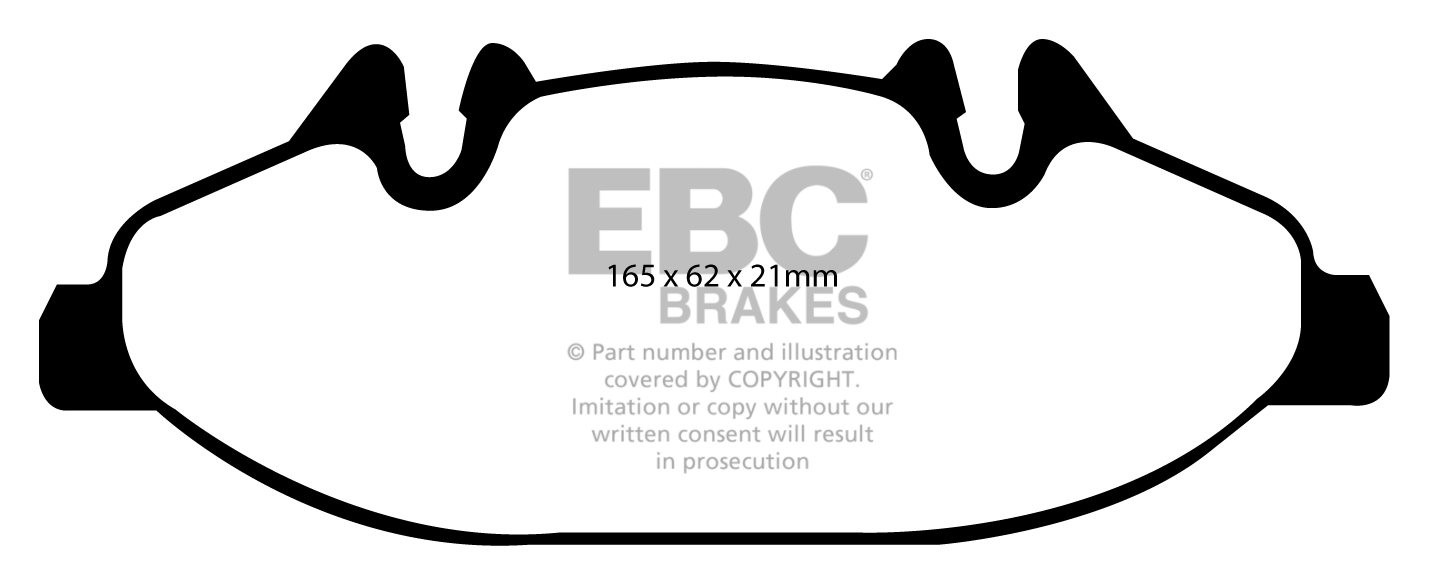 EBC Brakes MERCEDES BEDRIJFSWAGEN Vito 2.1 TD 2003-.. Remblokken