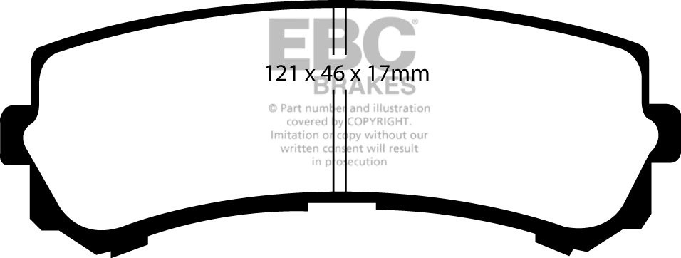 EBC Brakes NISSAN Patrol 4.8 2000-.. Remblokken achterzijde