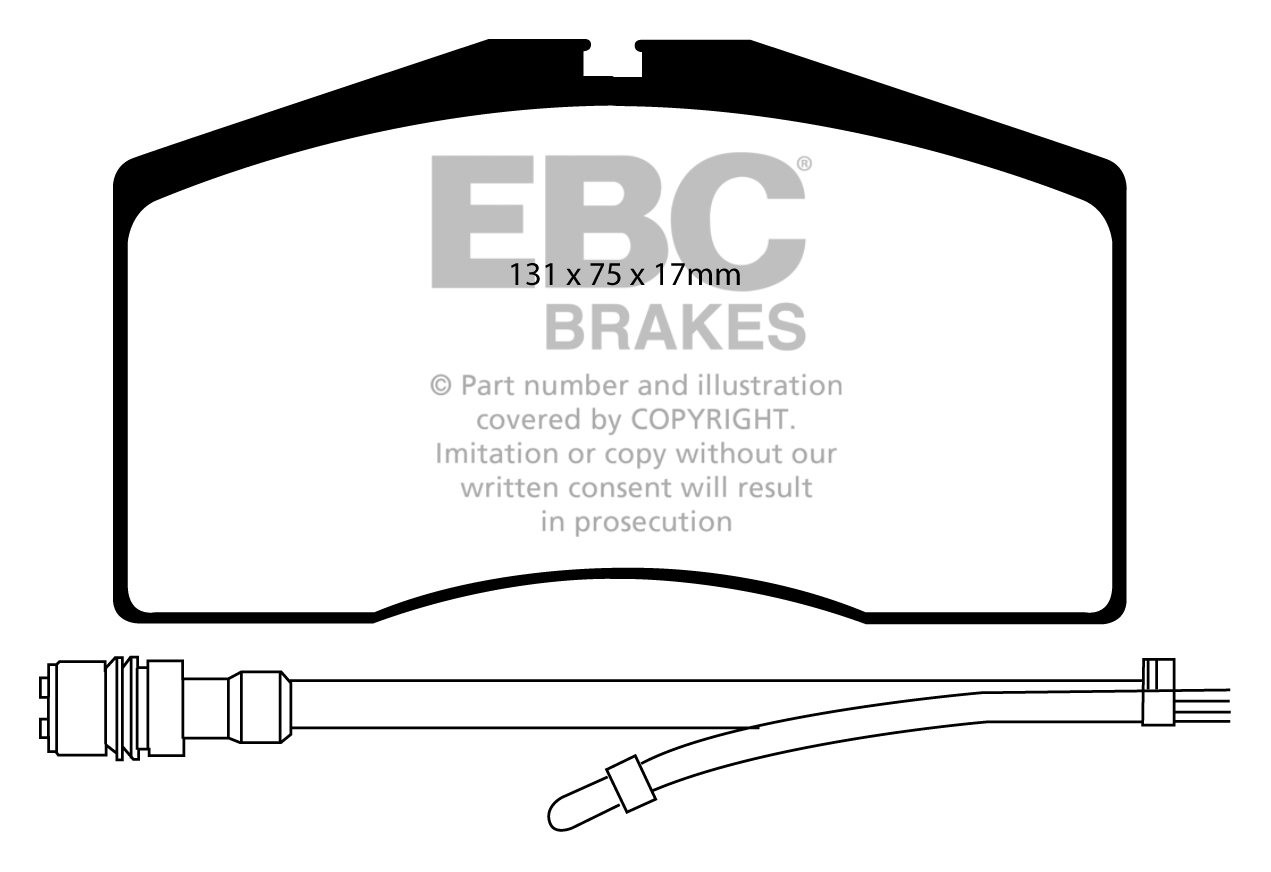 EBC Brakes PORSCHE 911 (993) 3.6 Turbo GT2 4 95-97 Remblokken vo