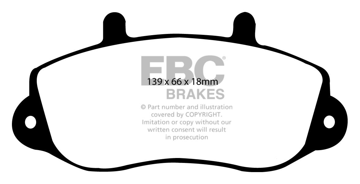 EBC Brakes OPEL Movano 2.8 TD (15" Wheels) 98-2010 Remblokken vo