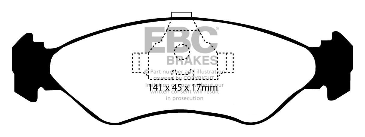 EBC Brakes FORD Fiesta 1.8 D Classic 95-97 Remblokken voorzijde