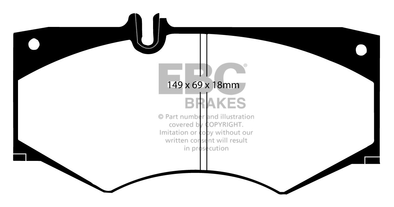 EBC Brakes MERCEDES G-Wagon (W463) G320 97-.. Remblokken voorzij