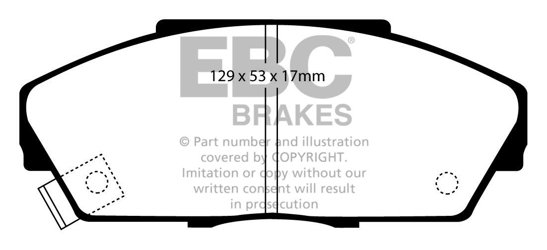 EBC Brakes HONDA Prelude 2.0 SE (BA4) 88-92 Remblokken voorzijde