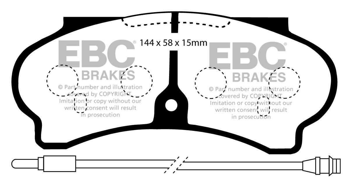 EBC Brakes PEUGEOT BEDRIJFSWAGEN J9 2.3 D 85-91 Remblokken voorz