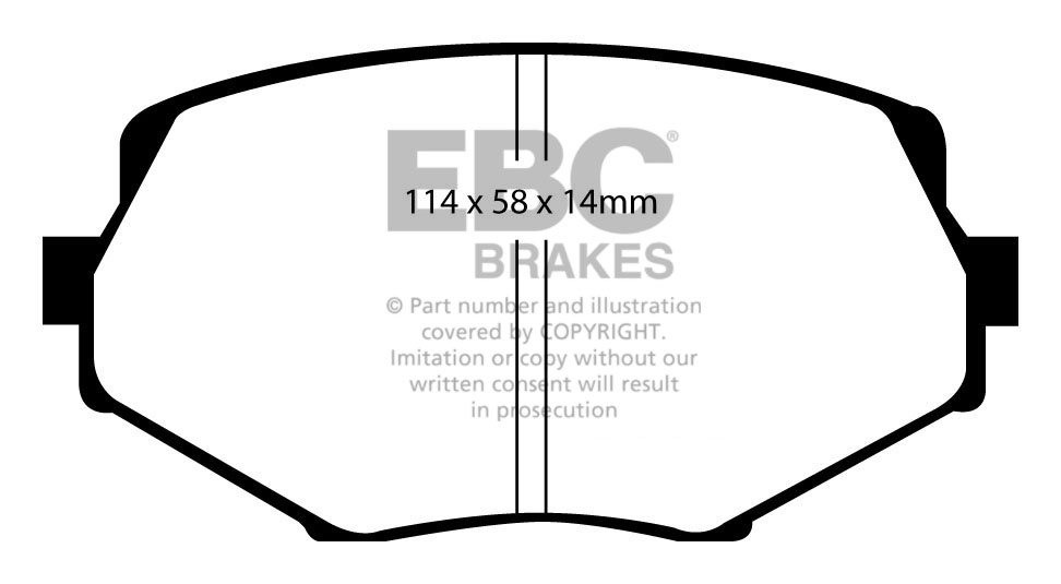 EBC Brakes Mazda MX5 1.6 98-2001 Remblokken voorzijde
