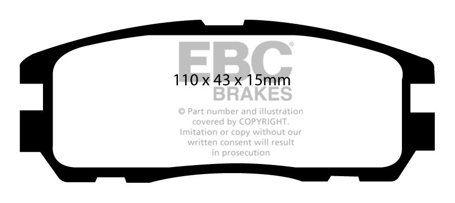 EBC Brakes ISUZU Trooper 3.2 (UBS25) 92-98 Remblokken achterzijd