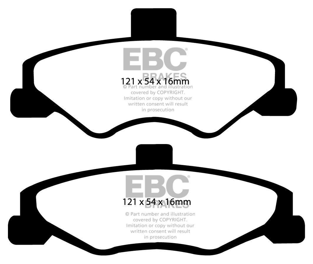 EBC Brakes PONTIAC Firebird 3.8 98-2002 Remblokken achterzijde r