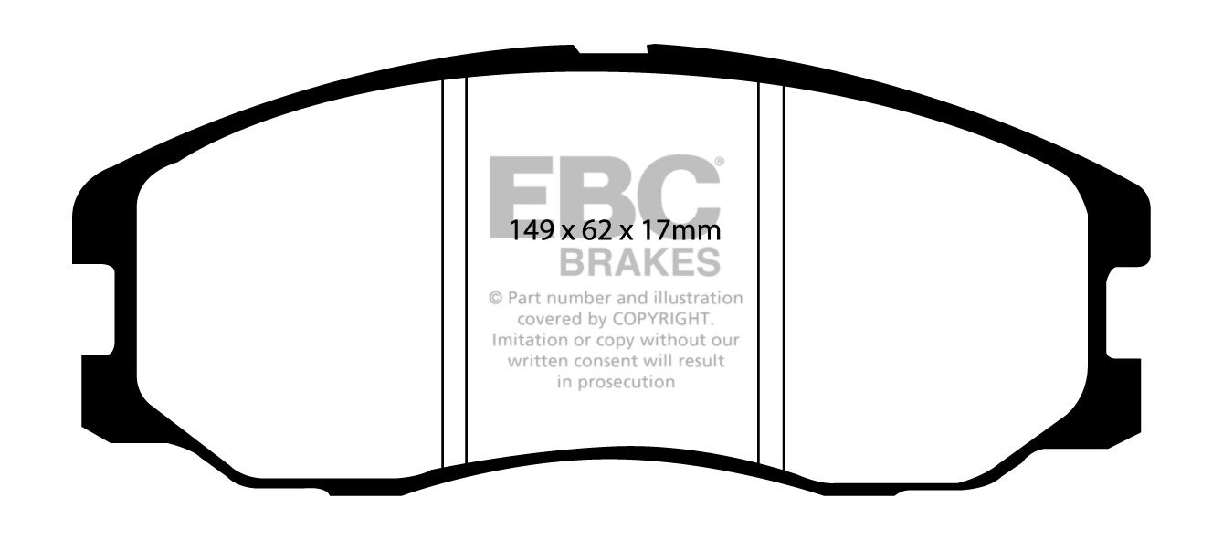 EBC Brakes CHEVROLET Captiva 3.2 2007-.. Remblokken voorzijde